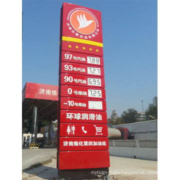 Gas Station Price LED Pylon Signage